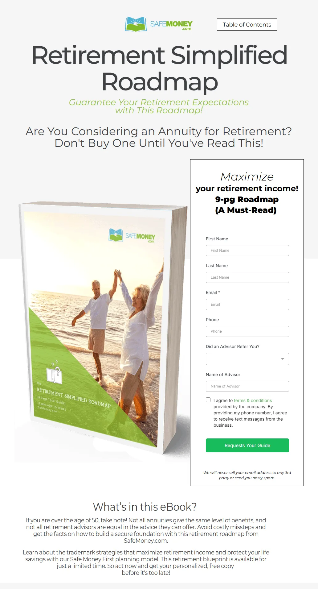 Retirement Simplified Roadmap e-book cover