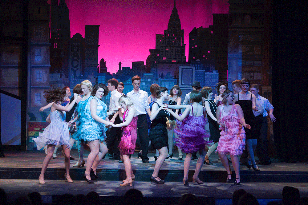 Troy Bashor working on a musical theatre production